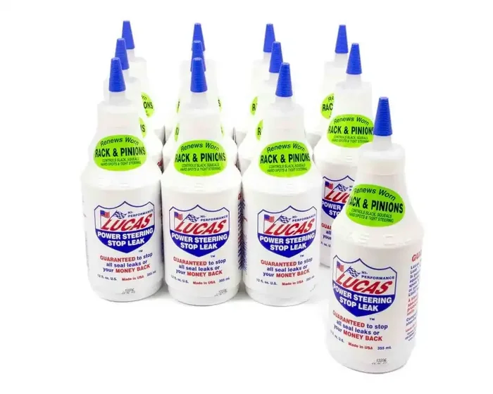 Lucas Oil 10008-Pk12 Power Steering Stop Leak – 12 Fl Oz (Pack Of 12)