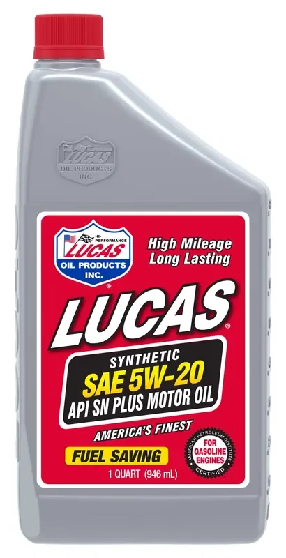 Lucas Oil 10082 Sae 5W-20 Synthetic Motor Oil, 1 Quart
