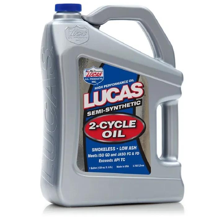 Lucas Oil (10115-4Pk Semi-Synthetic 2-Cycle Oil – 1 Gallon, (Pack Of 4)