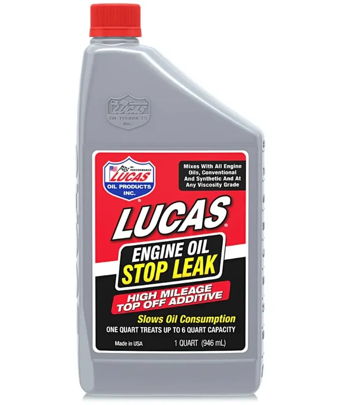 Lucas Oil 11100 Engine Oil Stop Leak Top Off Additive – 1 Quart