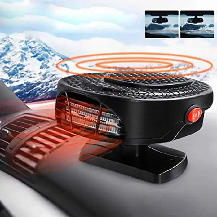 Machswon 2 In 1 Car Heater And Cooler Fan – 150W 12V Auto Defroster And Demister For Windscreen Dashboard