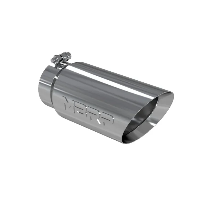 Mbrp T5053 5‘ O.D. 4‘ Inlet 12‘ Length T304 Stainless Steel Dual Wall Angled Exhaust Tip
