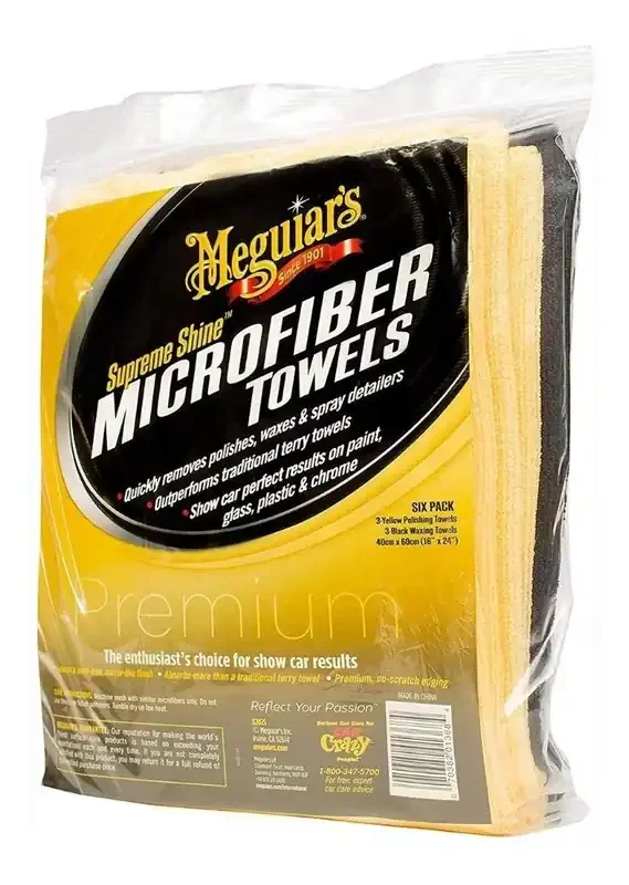 Meguiar‘S X2025 Supreme Shine Microfiber Towels – 6 Pack