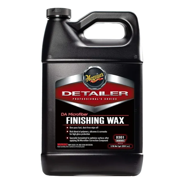 Meguiars Professional Da Microfiber Finishing Wax D30101 – Pro Car Polish Removes Light Defects While Adding Protection, Ideal F