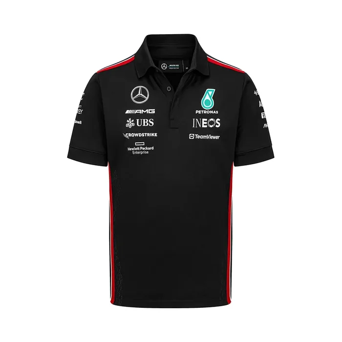 Mercedes Amg Petronas Formula One Team – 2023 Team Polo – Black – Men – Size S