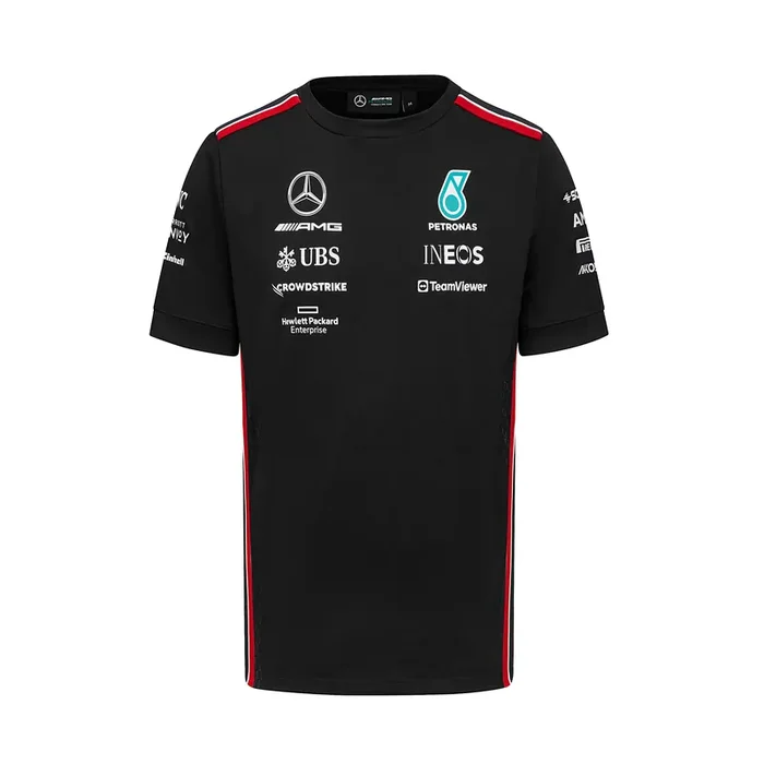 Mercedes Amg Petronas Formula One Team – Official Formula 1 Merchandise Collection – 2023 Team T-Shirt – Black – Men – Size Xl