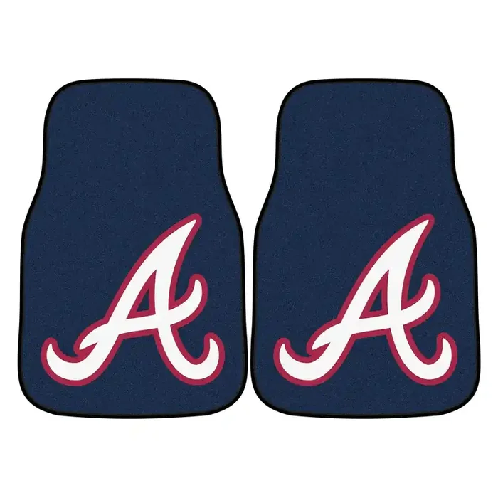 Mlb – Atlanta Braves 2 Piece Front Car Mats