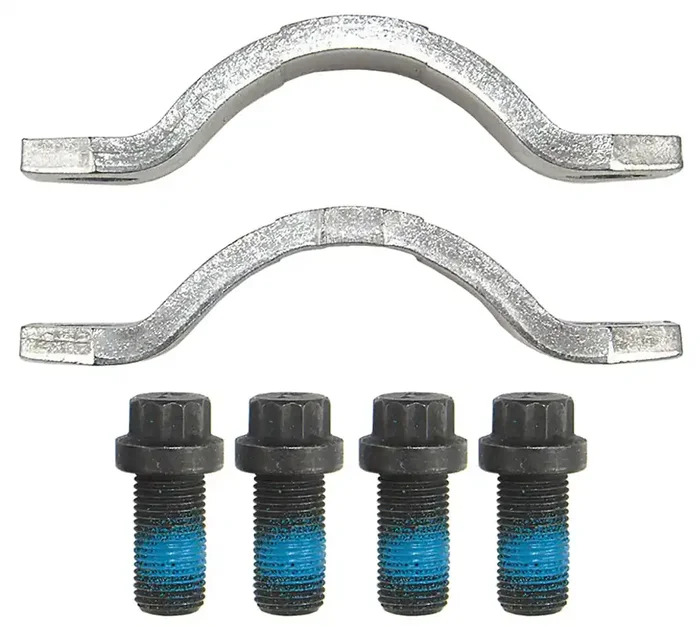 Moog 475-10 Universal Joint Strap Kit For For U-Joint 475; Contains 2 2.5‘ Bolt Center Clamps & 4 3/8‘-24 X 3/4‘ 12-Pt Cap Screws