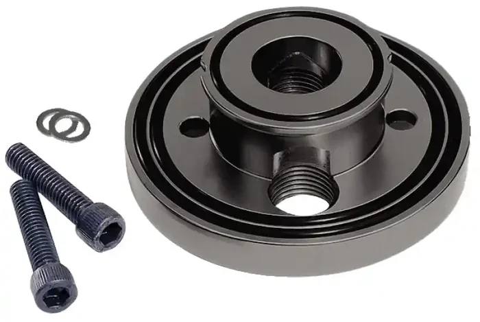 Moroso 23782 Billet Aluminum Oil Filter Block Off (For Merlin)