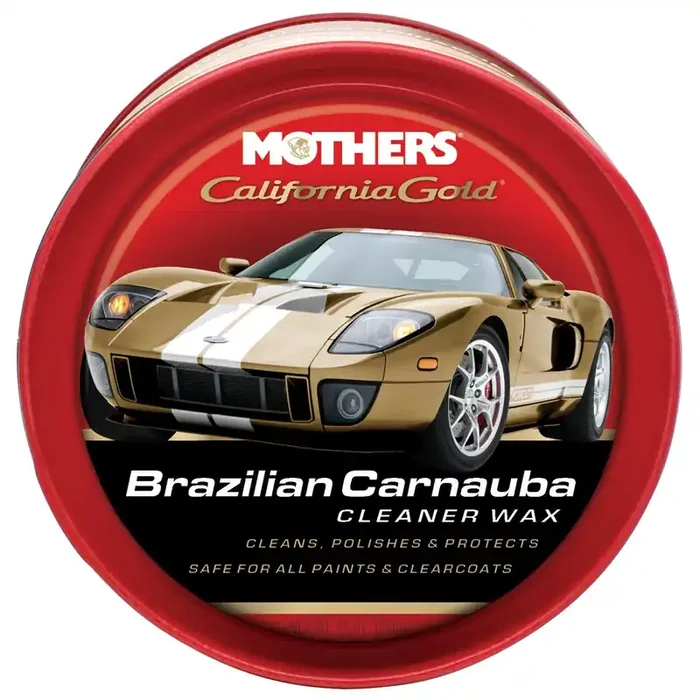 Mothers 05500-6 California Gold Brazilian Carnauba Cleaner Wax Paste – 12 Oz., (Pack Of 6)