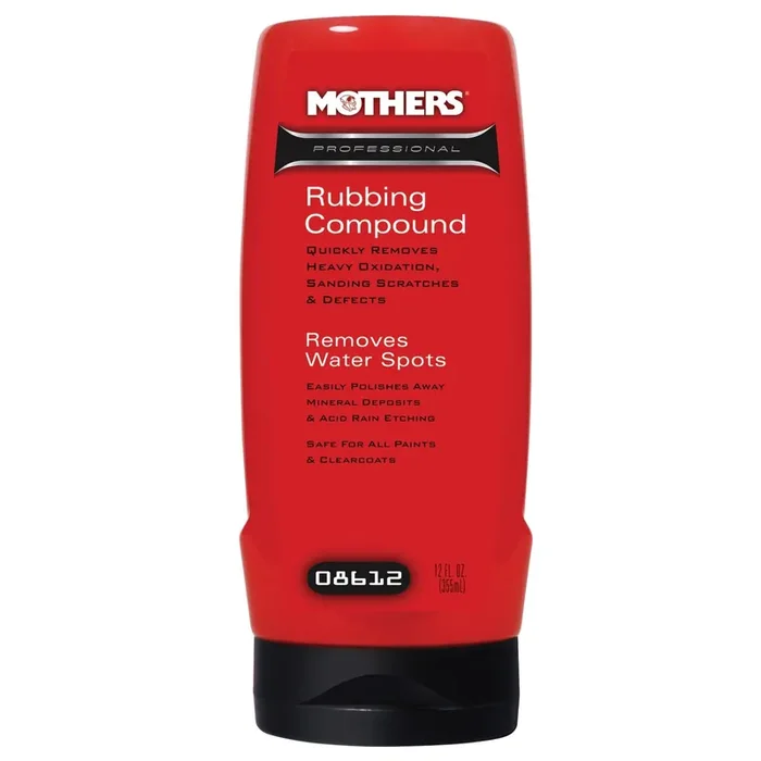 Mothers 08612 Professional Rubbing Compound – 12 Oz.
