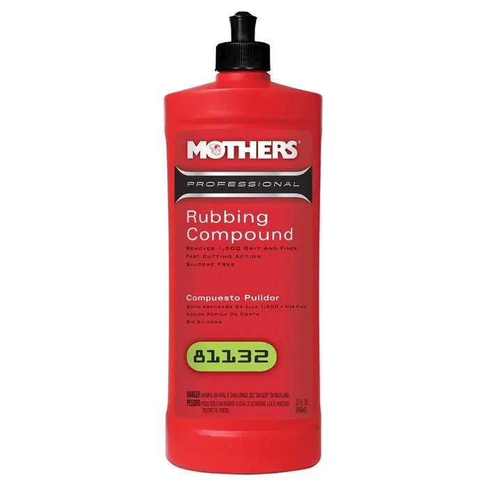 Mothers 81132 Professional Rubbing Compound – 32 Oz.