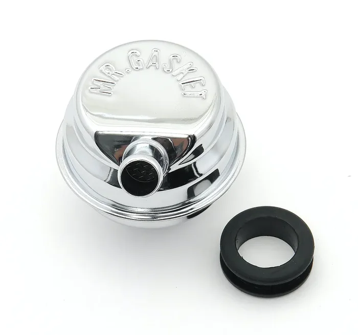 Mr. Gasket 2059 CHRM BREATHER W/TUBE CHRY
