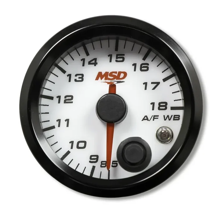 MSD Performance 4651 2-1/16?ǥ Wideband Air/Fuel Gauge,Wht Face