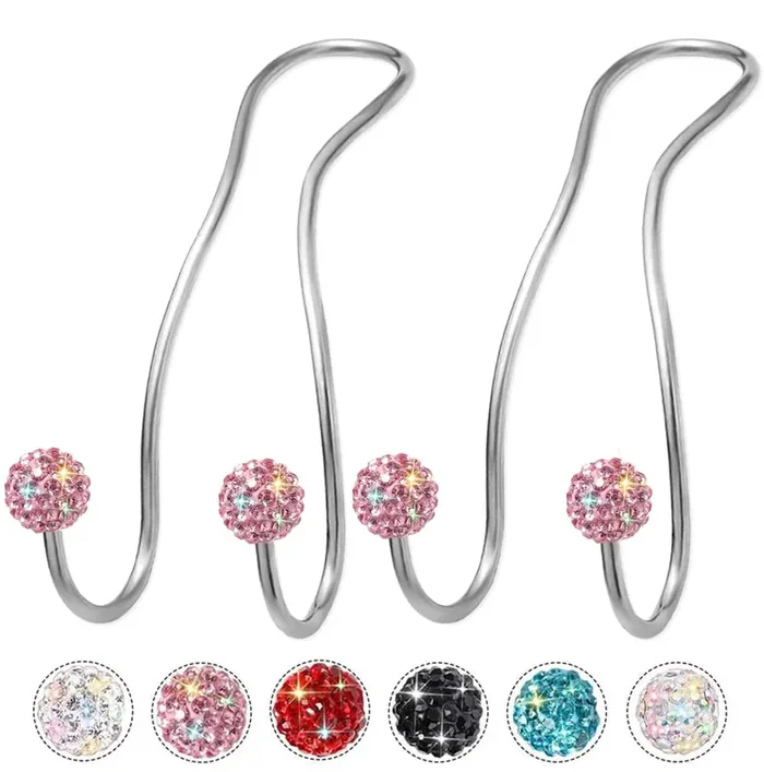 Mtgocha Bling Purse Hook For Car Headrest Hooks Upgraded Cute Car Purse Hooks Car Seat Hooks For Headrest Metal Car Bag Hooks Ca