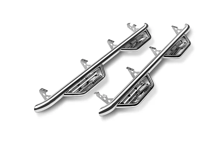 N-Fab Podium Ss Steps For Ford F-150 Cab Length, Stainless Steel, Polished Hpf1585Cc-Ss Fits 2015-2024 Ford F-150, 2018-20