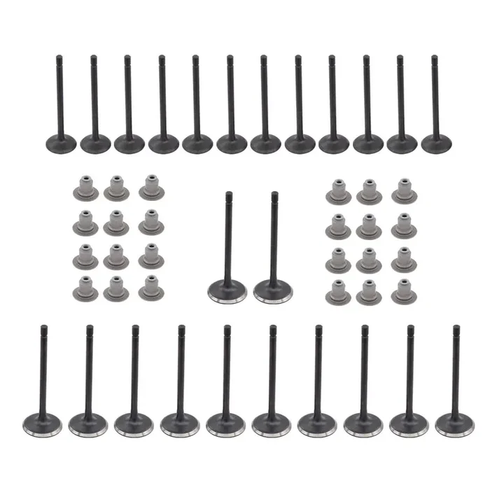 Newyall Pack Of 12 Engine Intake 12 Exhaust Valve With 24 Stem Seals For Buick Enclave Lacrosse Rendezvous Cadillac Sts Cts Srx Chevrolet Camaro Equinox Gmc Acadia Malibu Pontiac Torrent Saturn Vue