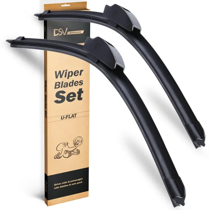 Oem Quality Windshield Wiper Blades, 26 And 20 Dsv Standard Car Wiper Blades With Universal U/J Hook, Automotive Replaceme