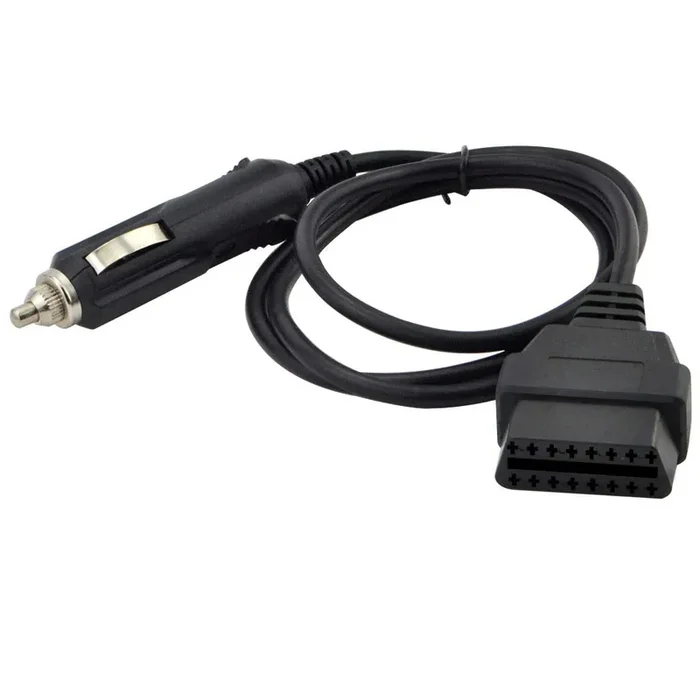 Ollgen 1M/3.3Ft Car Obd2 Vehicle Ecu Emergency Power Supply Cable Car Memory Save Any 12V Dc Power Source With Cigarette Lighter