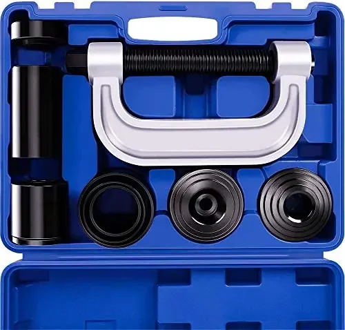Omt Heavy Duty Ball Joint Press & U Joint Removal Tool Kit With 4X4 Adapters, For Most 2Wd And 4Wd Cars And Light Trucks (Bl)