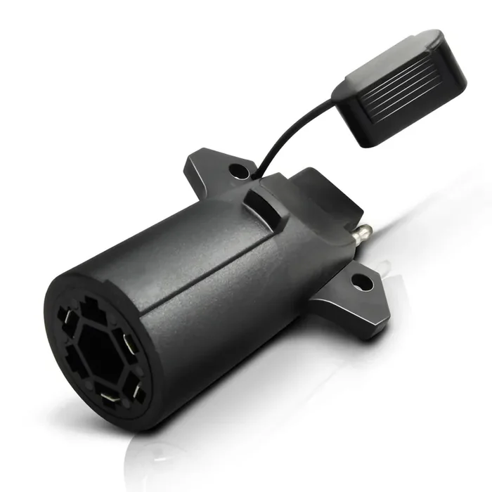 Opt7 7 Pin To 4 Pin Trailer Adapter With Secure Tab, 7 Way Blade To 4 Way Flat Trailer Light Adapter, Connector For Trailer Tow