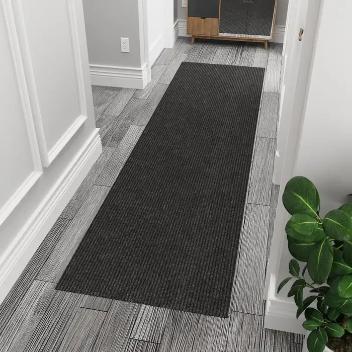 Ottomanson Solid Design Non-Slip Rubberback 2X7 Indoor/Outdoor Runner Rug For Hallway, Kitchen, Living Room, Garage, Patio, 2‘ X