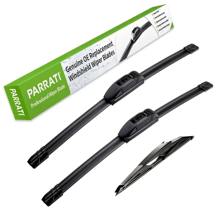 Parrati High Performance Premium All-Season Automotive Windshield Wipers With Rear Wiper Blades Replacement For 2012-2019 Fiat 5