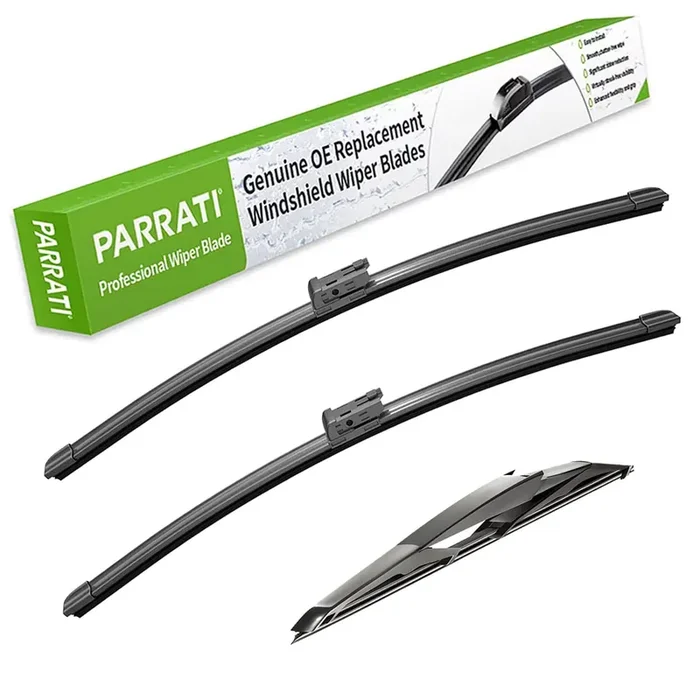 Parrati High Performance Premium All-Season Automotive Windshield Wipers With Rear Wiper Blades Replacement For 2017-2023 Mazda