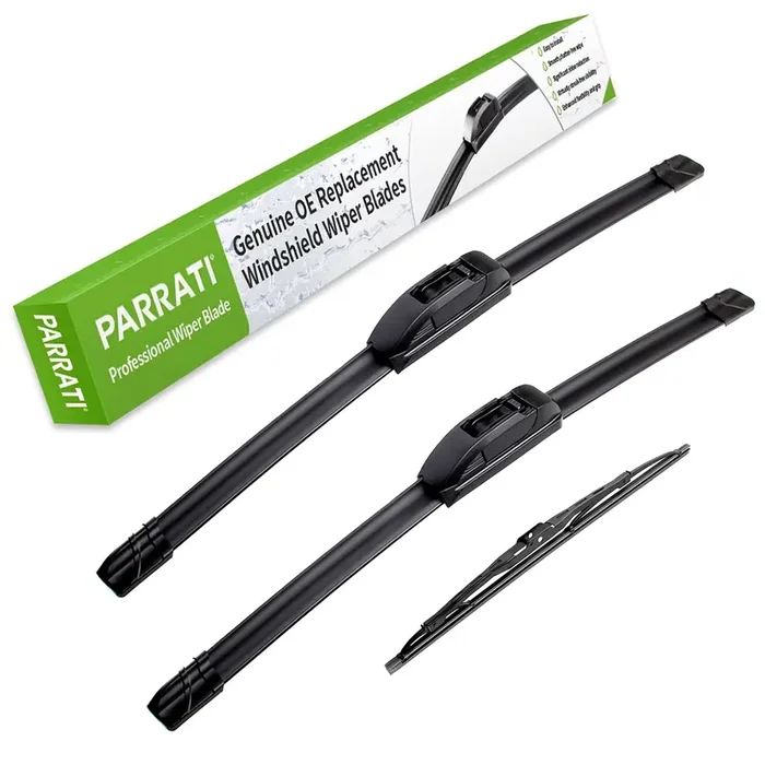 Parrati High Performance Premium All-Season Automotive Windshield Wipers With Rear Wiper Blades Replacement For 1999-2004 Jeep G