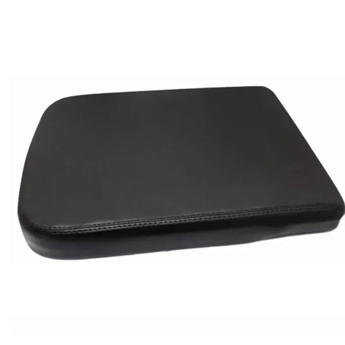 Pit66 Center Console Lid Armrest Cover Replacement Compatible With Dodge 2002-2008 Ram 1500 2500 3500 Leather Black