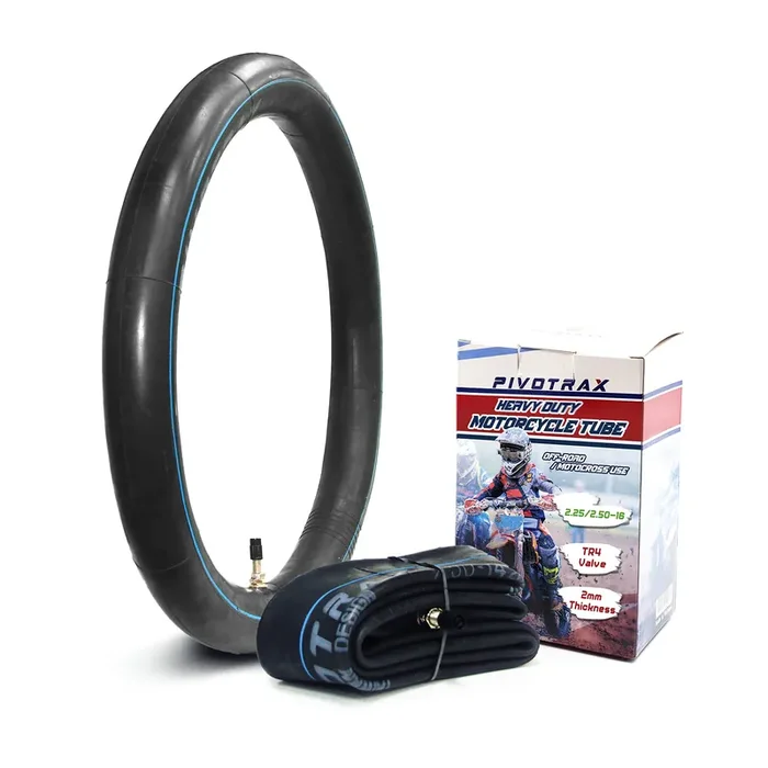Pivotrax 2.25/2.50-16 (70/90-16) 16‘‘ Heavy Duty Mini Dirt Bike Inner Tube – 2 Mm Reinforced Thickness – Tr4 Valve Stem Straight