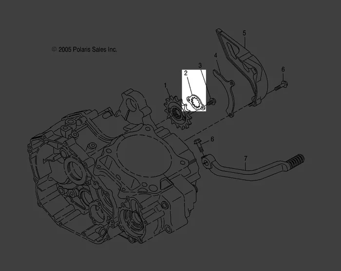 Polaris Atv Fixing Plate, Genuine Oem Part 3088133, Qty 1