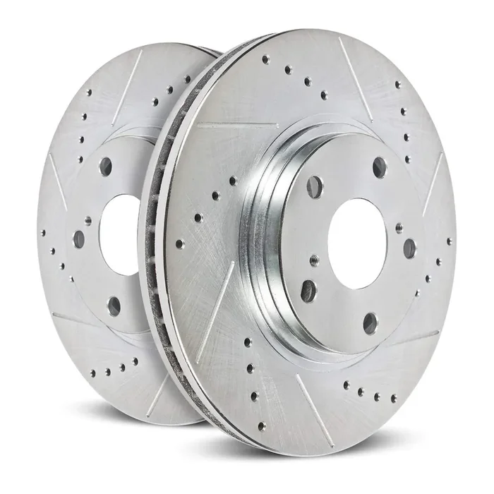 Power Stop Ar85153Xpr Front Evolution Drilled & Slotted Rotor Pair