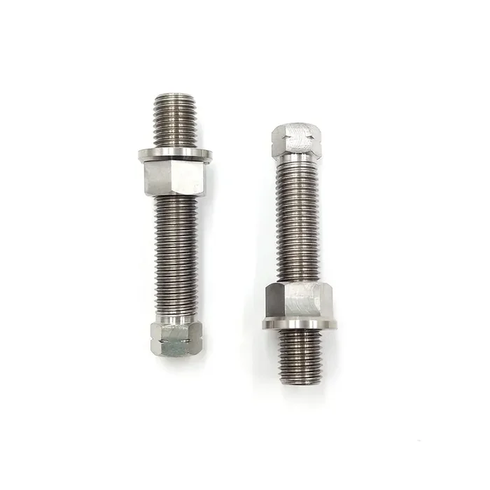 Prootom Motorcycle Titanium Alloy Chain Adjuster Bolt 1 Pair M8*1.25 Motocross For Crf Wrf Yzf Kxf Rmz Dirt Bike (M8 Natual)
