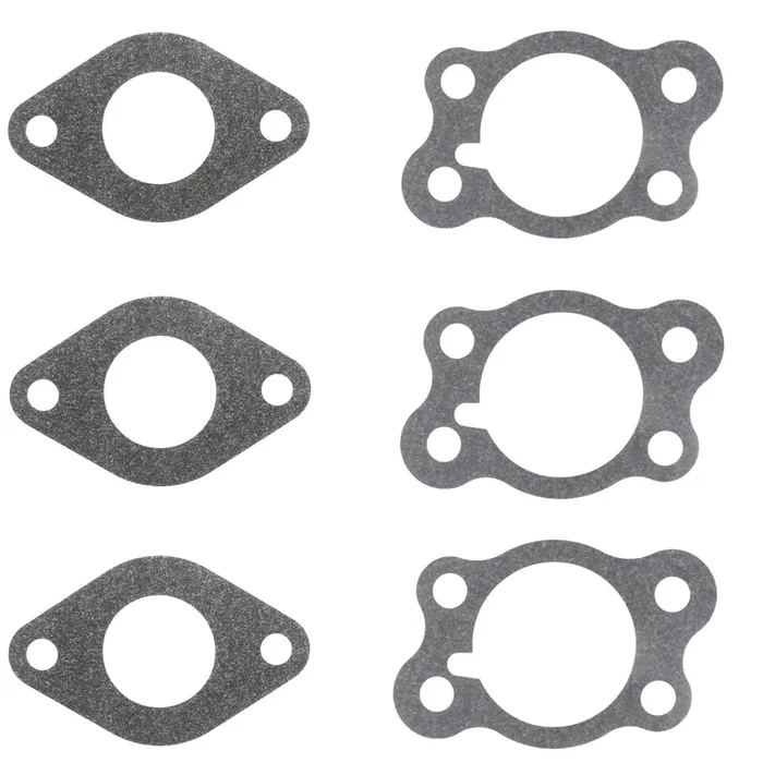 Qazaky 6 Pcs Carburetor Gasket Compatible With Ezgo Gas Golf Cart 295Cc 350Cc 4-Cycle Robin Engine Marathon Medalist Txt Freedom St Sport St350 Mpt Workhorse 800 875 1200 Club Clays Car Shuttle Series