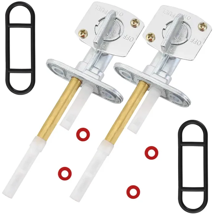 Qazaky Pack-Of-2 Fuel Gas Petcock Valve Switch Compatible With Kawasaki Kx 60 65 80 85 100 Klx Kh 125 250 Kfx Klr Ksf Kef 250 400 Kdx 80 200 220 Kl 250 Klr 650 Klt 110 160 185 Kef 300 Kz 550 440 305