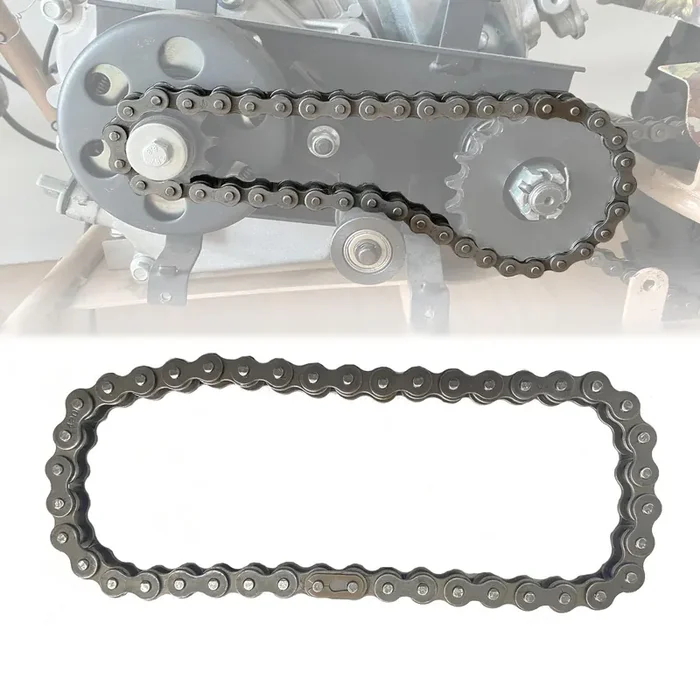 QYMOTO CT200U-EX Chain Front Jackshaft 420 Chain with Master Link for Coleman Mini Bikes – 42 Links, Durable Replacement Part