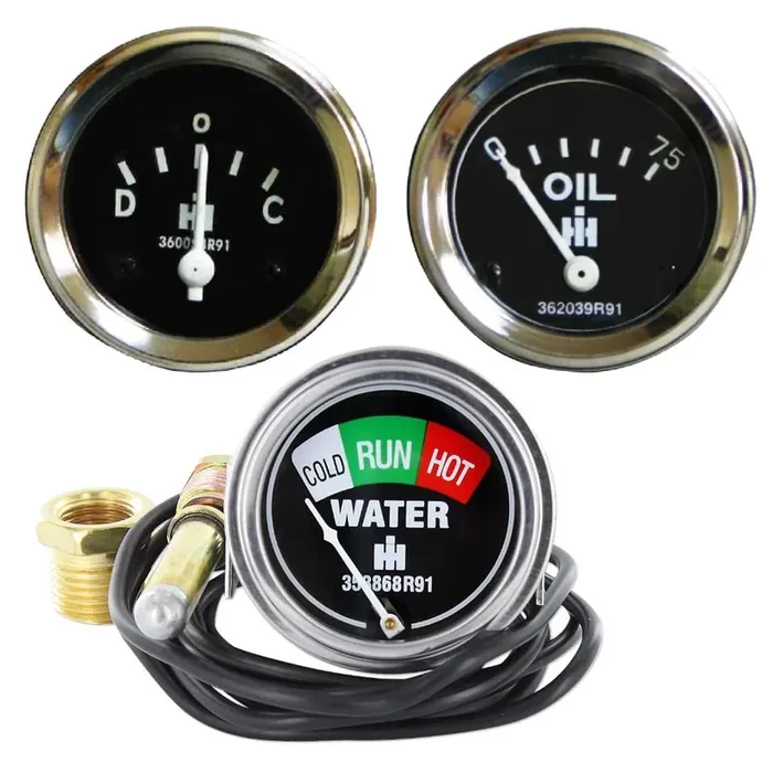Raparts (1) New 3-Piece Gauge Set Fits Ih Models 300 350 400 450 460 560 600 650