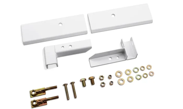 Realtruck Backrack Hardware Kit For Use W/Standard Bed, White, N 30124W Fits 2020-2024 Chevrolet/Gmc Silverado/Sierra 2500/3