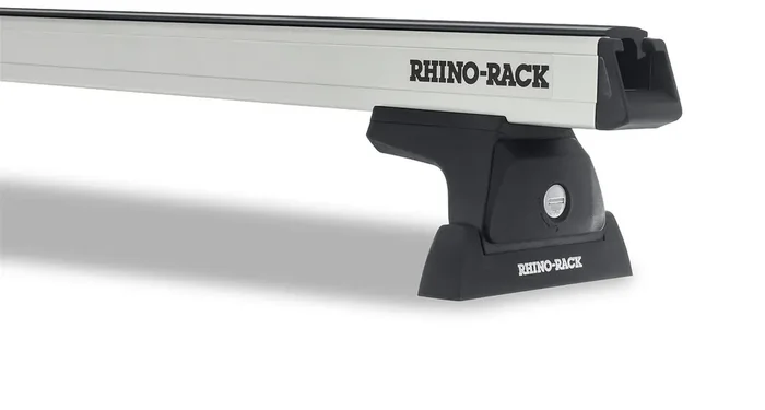 Rhino-Rack JA9115 Heavy Duty RLT600 Ditch Mount Silver 1 Bar Roof Rack