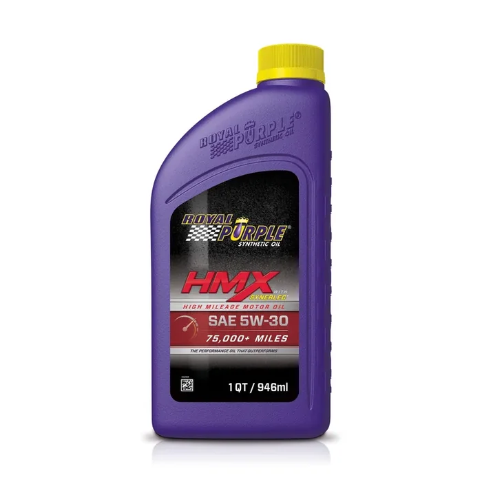 Royal Purple (11745-6Pk Hmx Sae 5W-30 High-Mileage Synthetic Motor Oil – 1 Quart, (Case Of 6)
