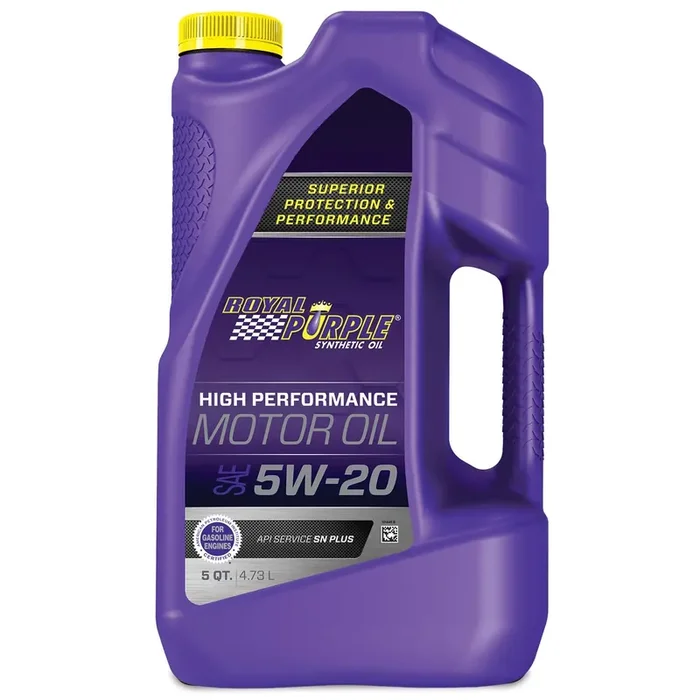 Royal Purple 51520 Api-Licensed Sae 5W-20 High Performance Synthetic Motor Oil – 5 Quart, (Model Roy51520)