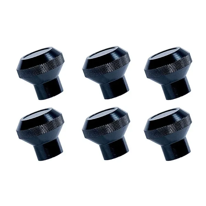 Rugged Ridge Billet Aluminum Dash Knob Set Black For 76-86 Cj