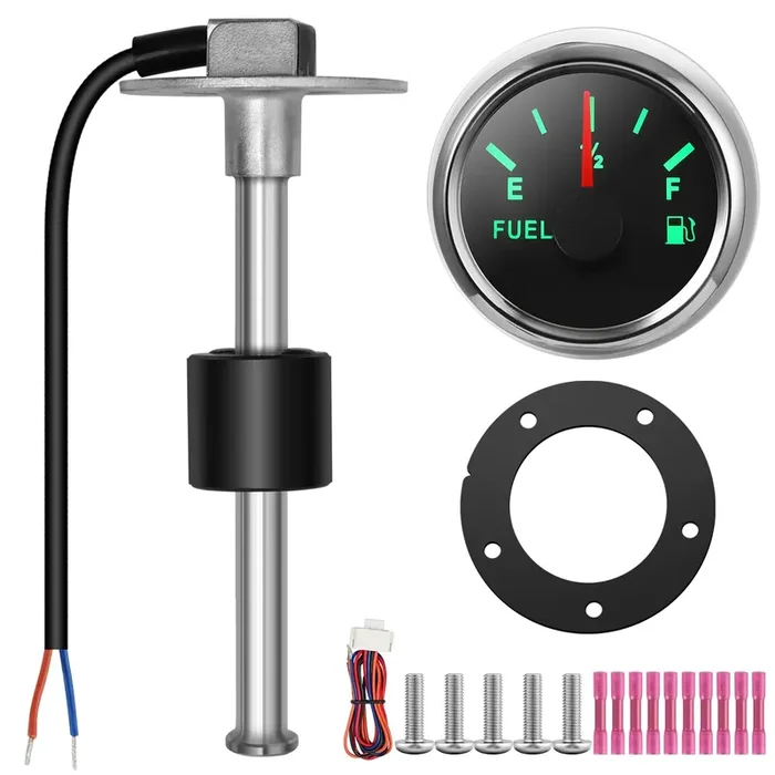 Rupse Fuel Sender Unit Boat Fuel Tank Sending Unit Fuel Water Level Sensor Stainless Steel Fuel Sender And Fuel Gauge For Boat Car Truck Rv (4‘(100Mm))