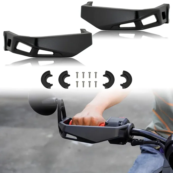 Sautvs Black Aluminum Handguards Hand Guards Kit For Can-Am Ryker 600 900 Sport & Ryker Rally Edition All Models Accessories (2Pcs, Replace 219400998)