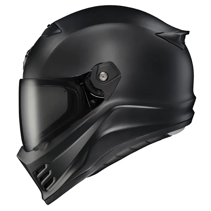Scorpionexo Covert Fx Full Face Adult Motorcycle Helmet Street Fighter Style With Bluetooth Ready Speaker Pockets Dot Ece 22.06 Approved Unisex (Matte Black Medium)