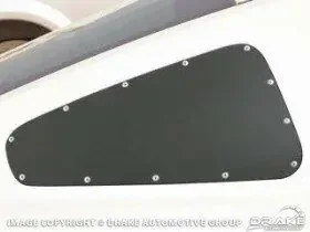 Scott Drake 2005-09 Mustang Quarter Window Covers (Black)