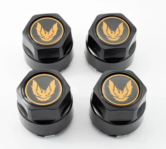 Set Of 4 New Gm Licensed 82-92 Pontiac Firebird Trans Am Formula Gta Aluminum Wheel Hub Center Caps Gold Bird Phoenix