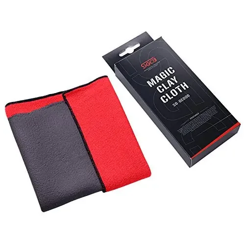Sgcb Magic Moya Clay Bar Towel, Super Powerful Volcanic Mud Clay Microfiber Claying Bar Towel Fine Grade Nano Clay Bar Cloth Surface Pre Auto Detailing Quick Eliminating Boned Contaminants
