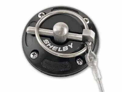 Shelby Performance Black Billet Hood Pin Kit (Shelby Logo)